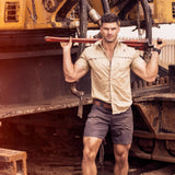 Boerboel Mens Adjustable Kalahari Shorts In Charcoal