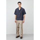 Antioch Mens Short Sleeve Shirt In Navy Blue