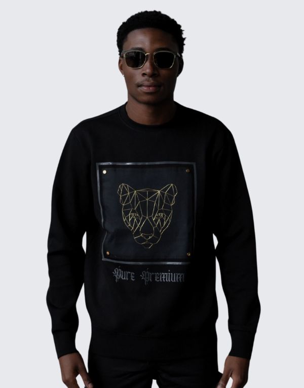 Pure Premium Tortano Sweater In Black