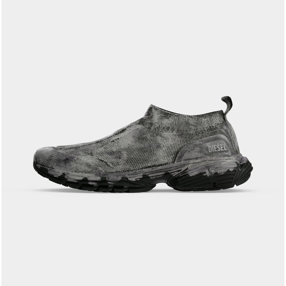 Diesel Mens S-Pro V-Dense Sneakers In Black & Silver