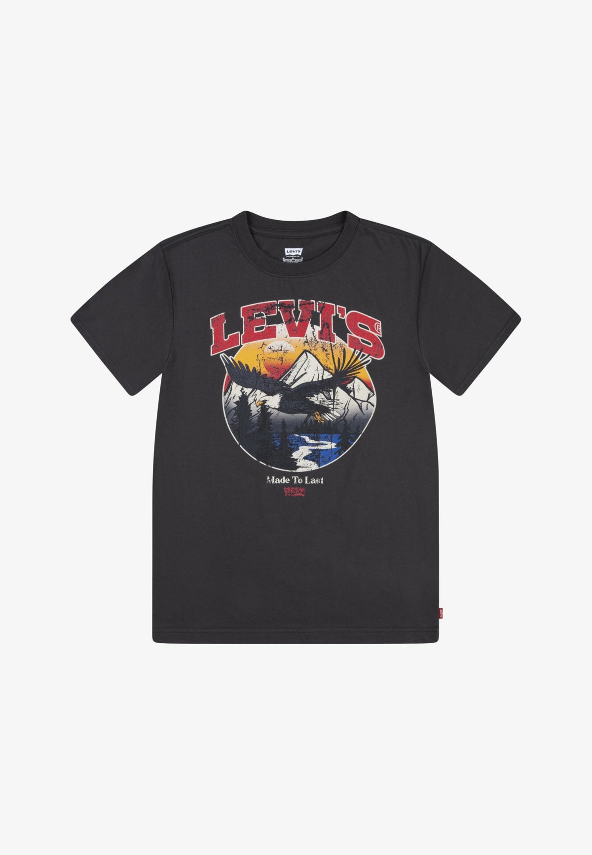 Levis Boys Soar Like An Eagle T-Shirt In Black