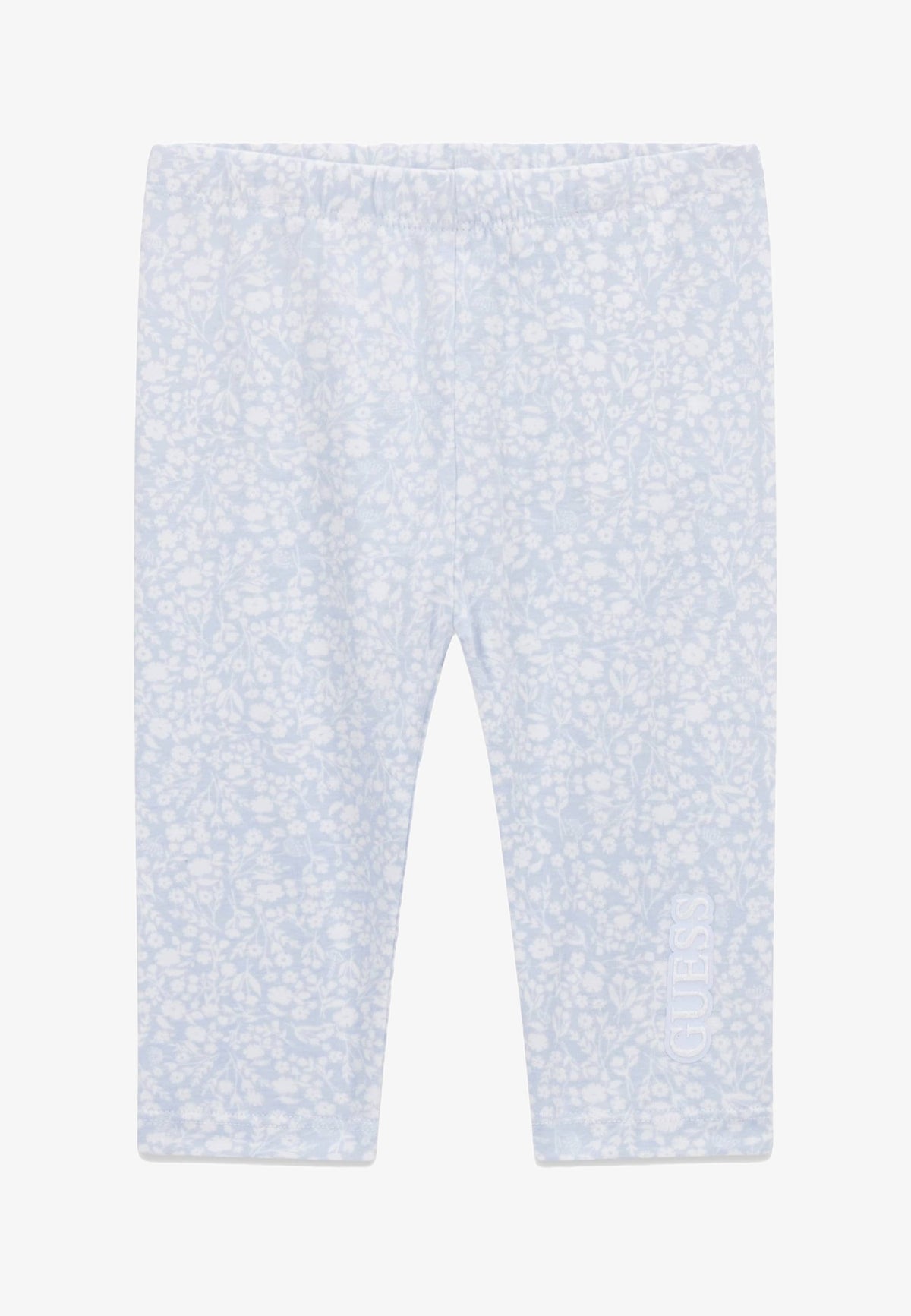 Guess Girls Capri Leggings In Light Blue