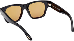 Tom Ford Caine 02 Square Frame Unisex Sunglasses In Black