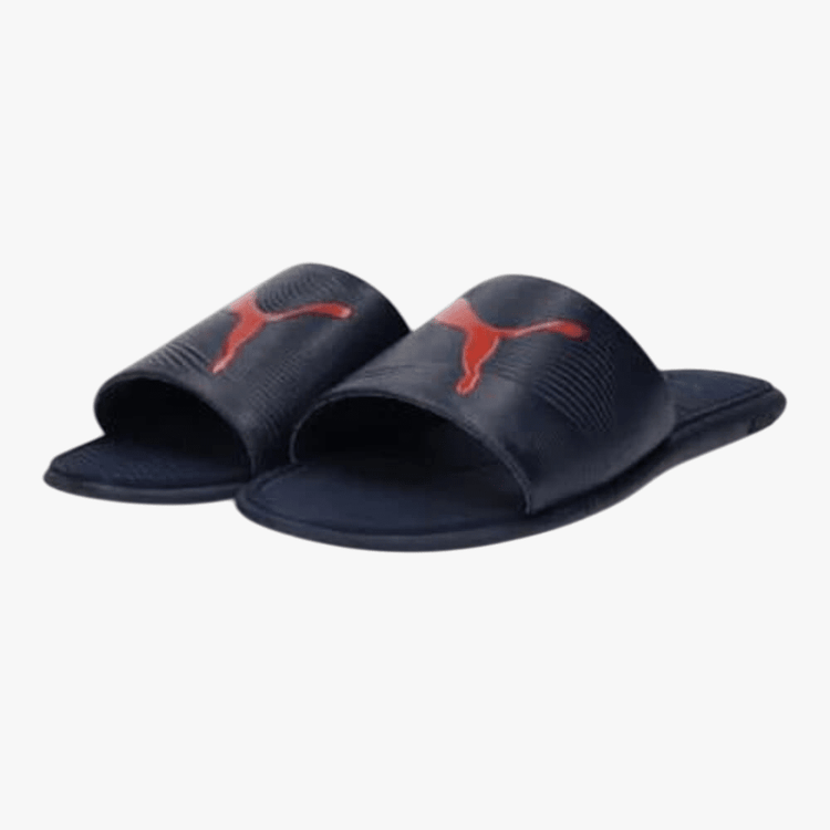 Puma Mens Sporty Embossed 2.0 Slide Navy/Red