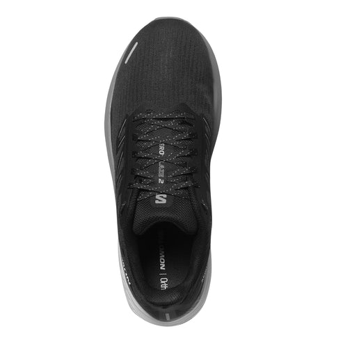 Salomon Mens Aero Blaze 2 Shoes In Black/Black/Sharkskin