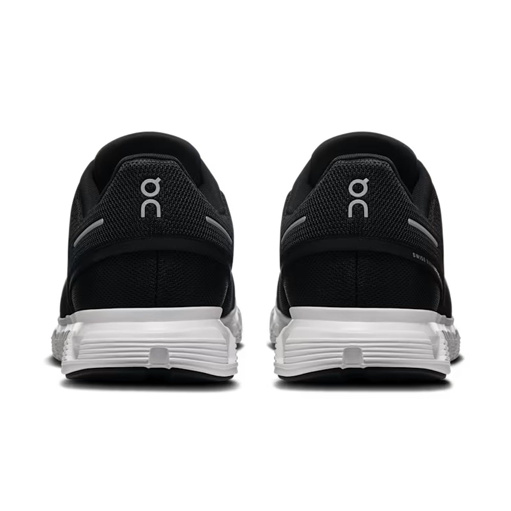 On Mens Cloud 6 Sneakers In Black/White