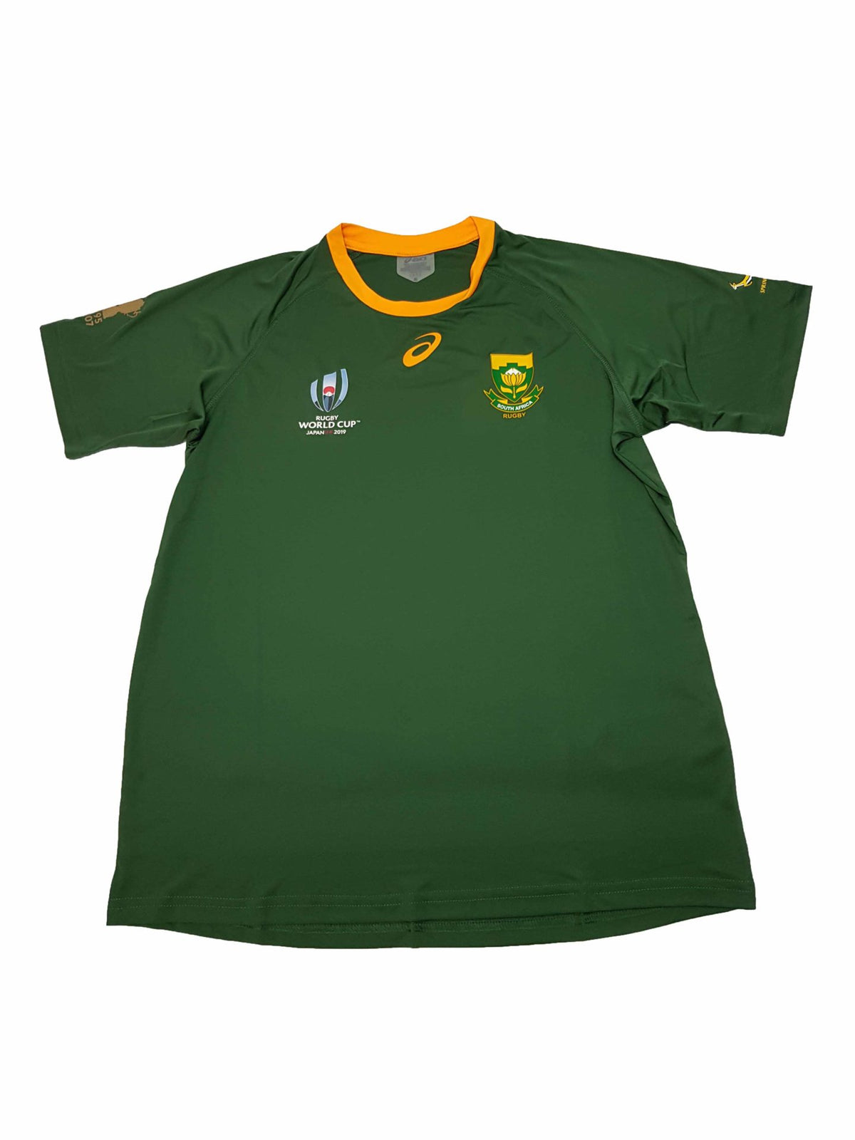 Asics Mens Springboks Fan Tee Rugby World Cup 2019 In Green