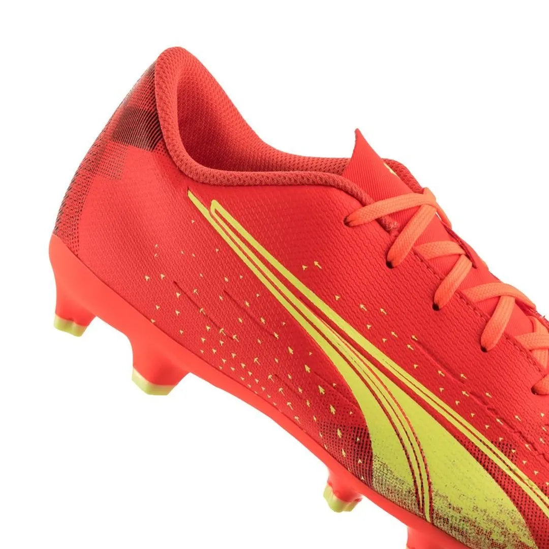 Puma Mens Ultra Play Fg/Ag Soccer Shoes In Coral/Fizzy Light/Black
