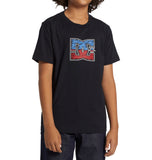 DC Boys Star Inline T-Shirt In Black