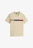Tommy Hilfiger Mens Hilfiger Chest Insert Tee Sandalwood
