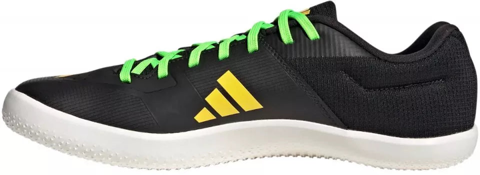 Adidas Unisex Throwstar Running Shoes In Core Black/Beam Yellow/Spark Green