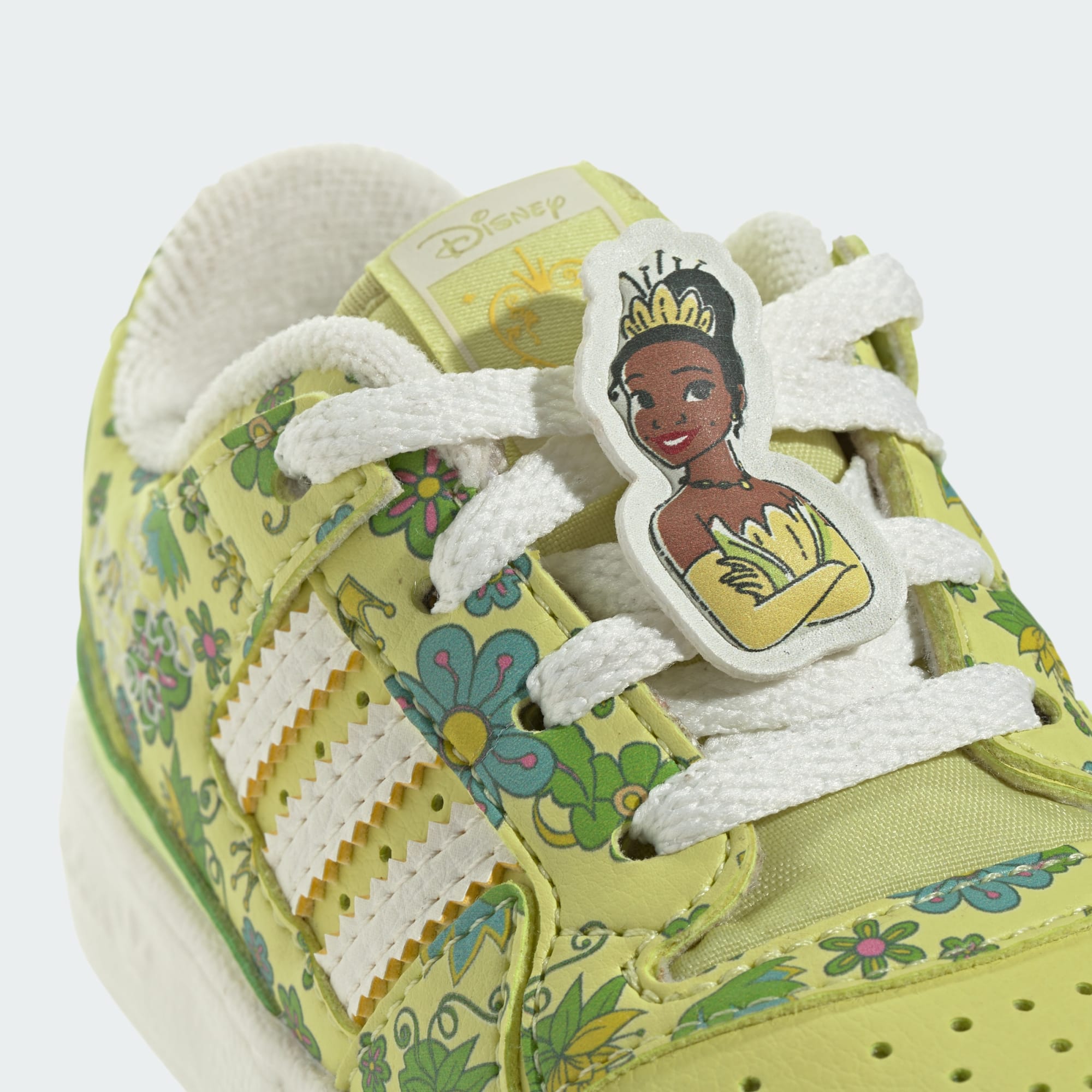 Adidas Girls Disney Princess Forum Low Sneakers In Green