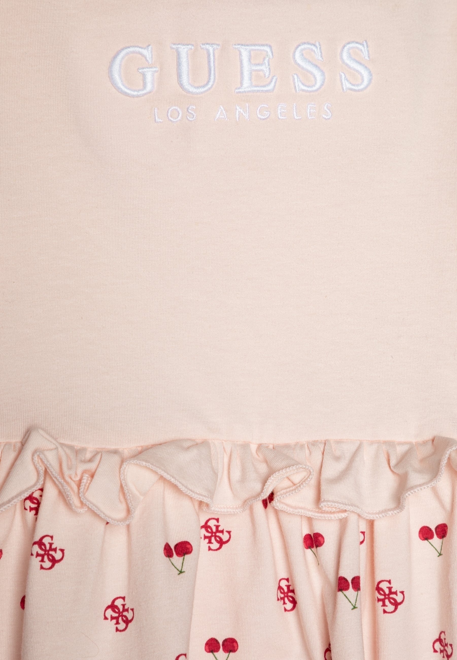 Guess Girls 2G Stretch Jersey Dress In Light Peach