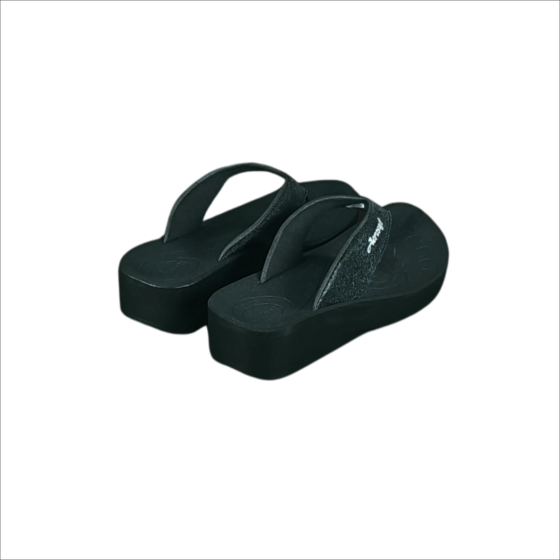 Aerosoft Ladies Shimmer Sandals In Black