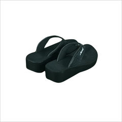 Aerosoft Ladies Shimmer Sandals In Black