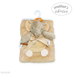 Mothers Choice Blanket With Elie Teether Toy In Beige