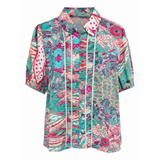 Stella Morgan Paisley Print Shirt In Turquoise