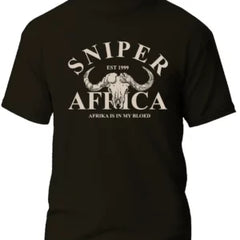Sniper Mens Africa T-Shirt In Black