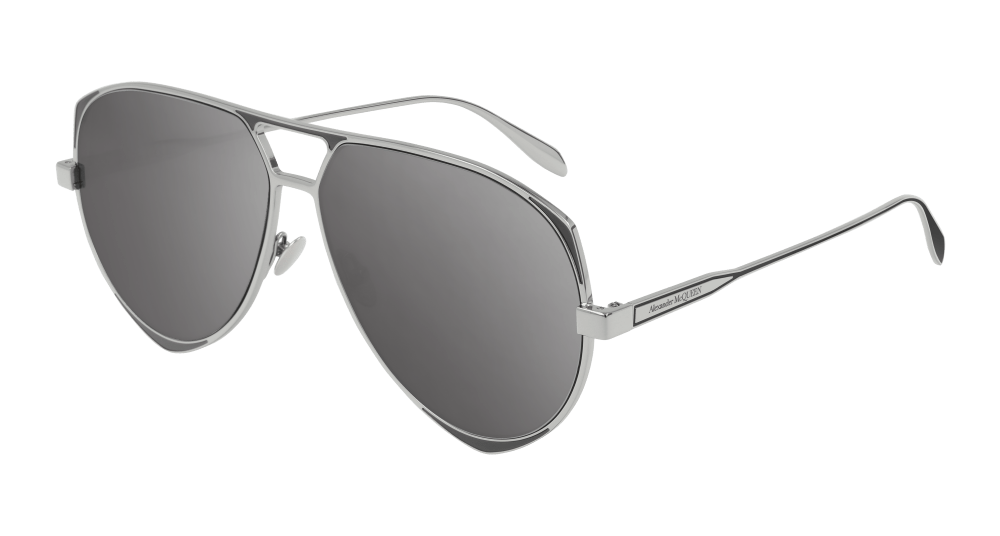 Alexander Mcqueen Sunglass Man Ruthenium Silver AM0204S-004