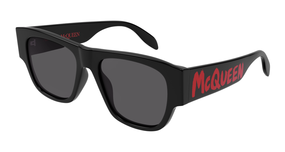 Alexander Mcqueen Sunglass Man Black Grey AM0328S-002