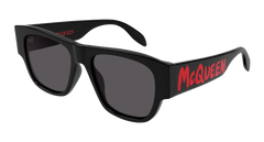 Alexander Mcqueen Sunglass Man Black Grey AM0328S-002