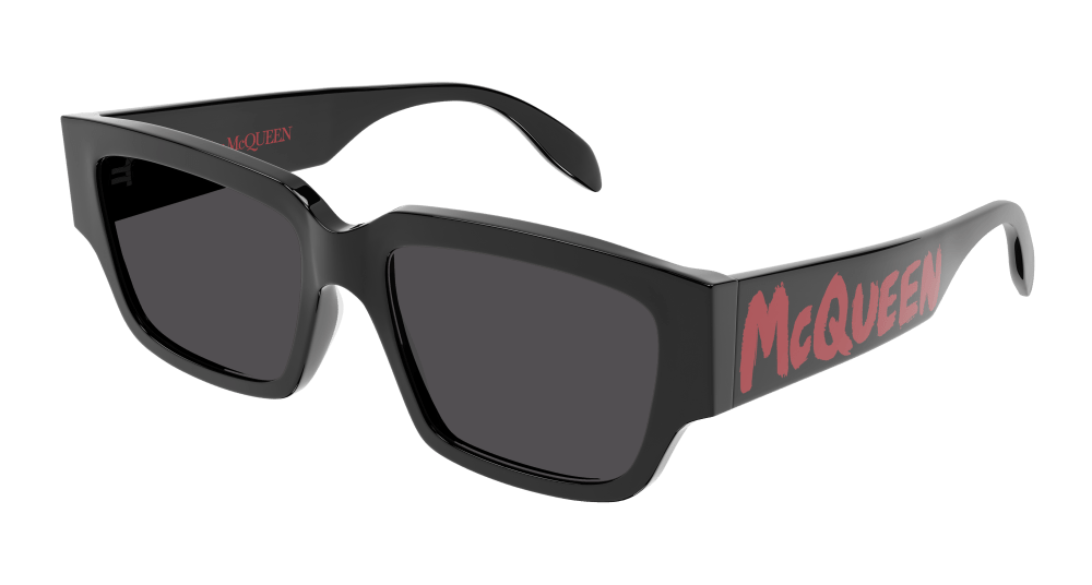 Alexander Mcqueen Sunglass Man Black Grey AM0329S-002