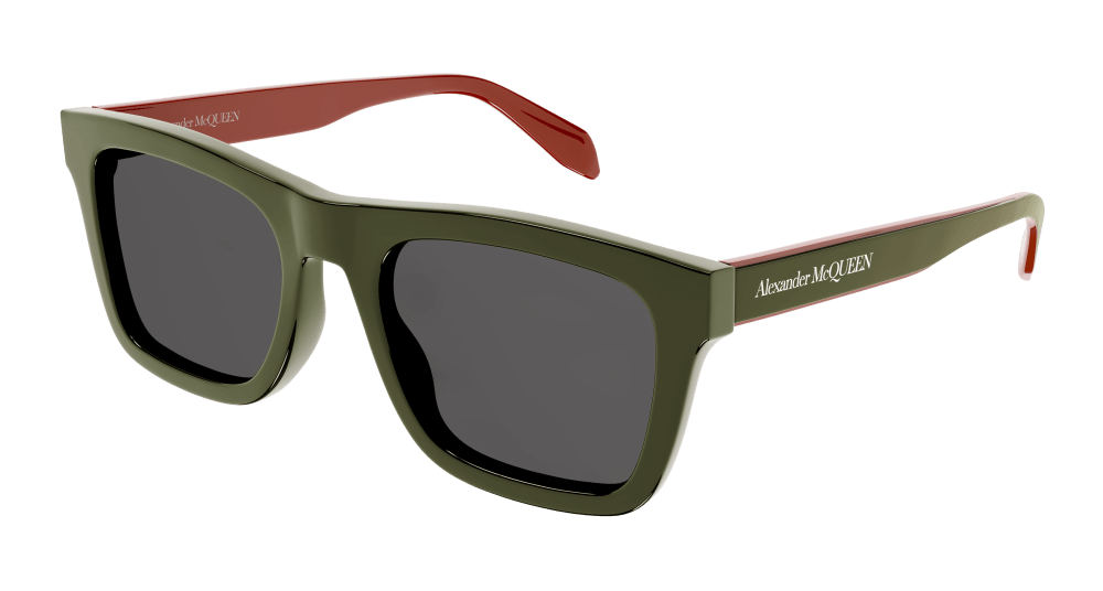 Alexander Mcqueen Sunglass Man Green Grey AM0301S-005