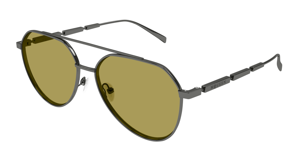 Alexander Mcqueen Mens Sunglasses In Ruthenium Green AM0478S-003