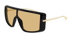 Alexander Mcqueen Sunglasses Unisex In Black Gold Orange AM0524S-004