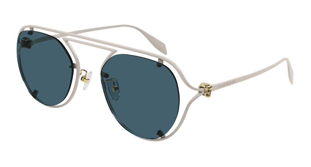 Alexander Mcqueen Sunglass Unisex Grey Blue AM0365S-004