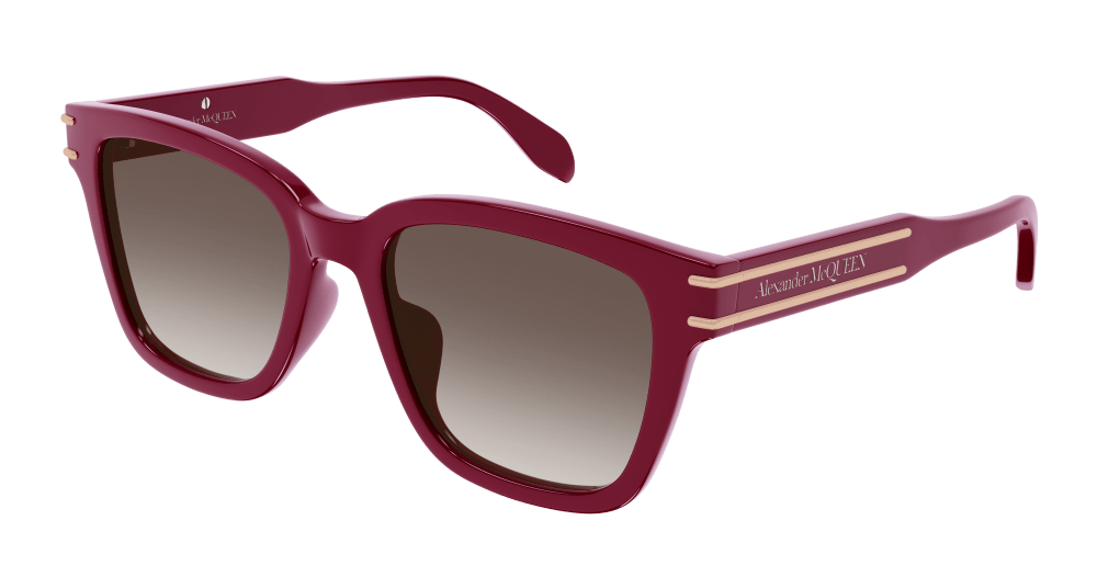 Alexander Mcqueen Sunglass Unisex Burgundy Brown AM0399SA-003