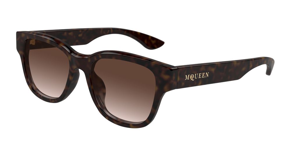 Alexander Mcqueen Sunglasses Unisex In Havana Brown AM0528SA-002