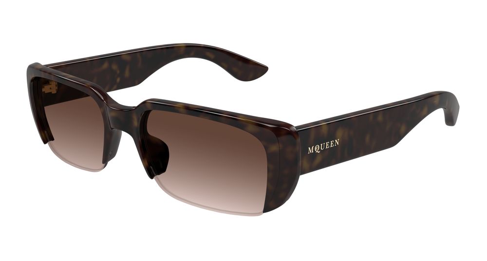 Alexander Mcqueen Sunglasses Unisex In Havana Brown AM0532S-002