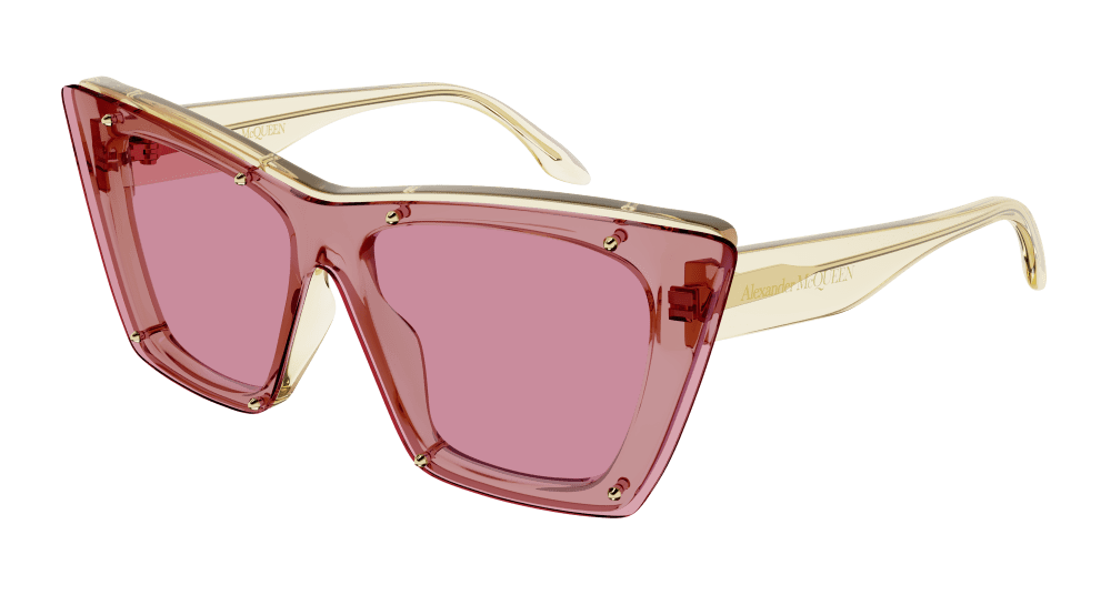 Alexander Mcqueen Sunglass Woman Yellow Pink AM0361S-003