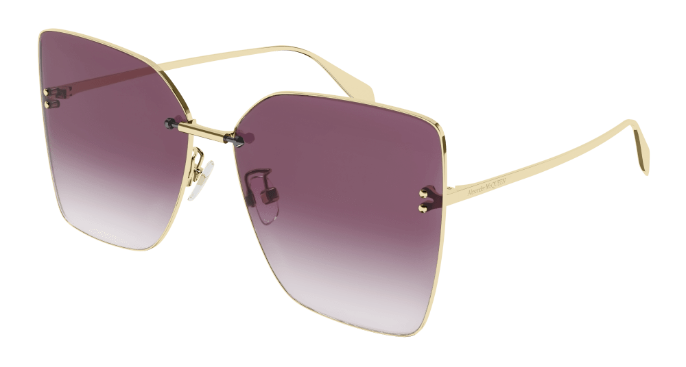 Alexander Mcqueen Sunglass Woman Gold Violet AM0342S-003