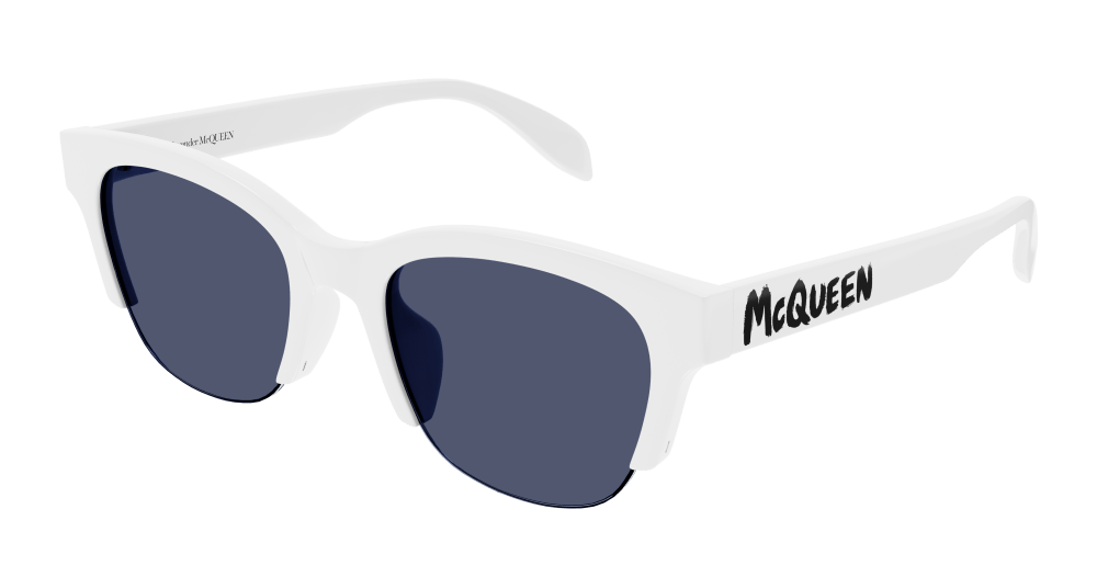 Alexander Mcqueen Sunglass Woman White Blue AM0406SA-004