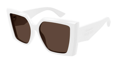 Alexander Mcqueen Womens Sunglasses Ins White Brown AM0467S-004
