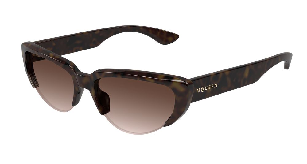 Alexander Mcqueen Sunglasses Womens In Havana Brown AM0533S-002