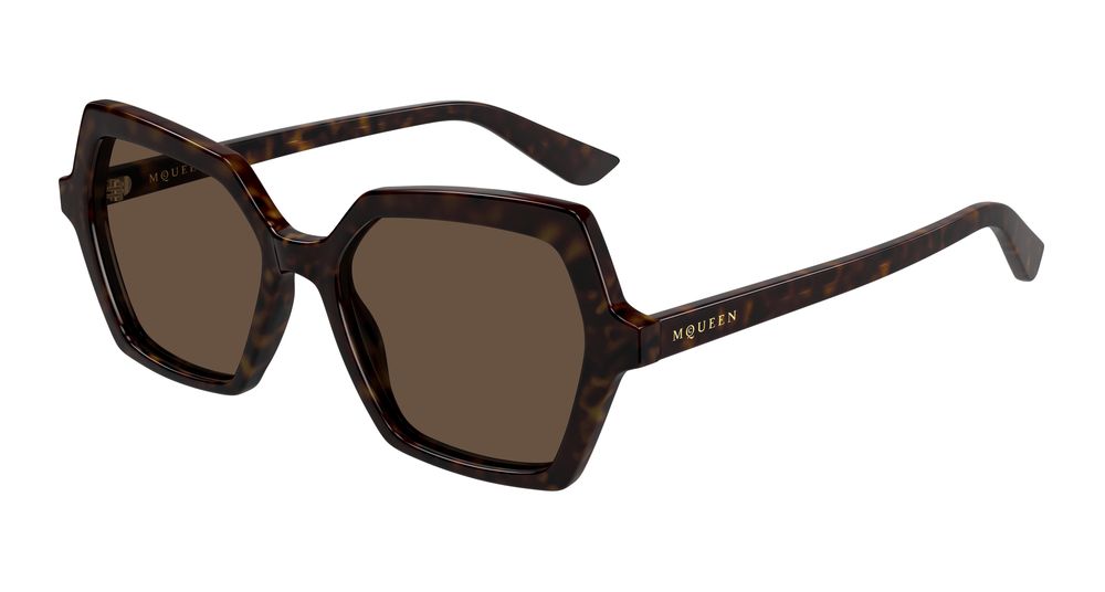 Alexander Mcqueen Sunglasses Womens In Havana Brown AM0537S-002