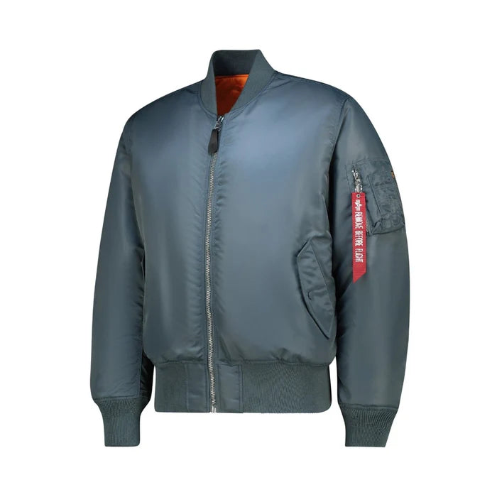 Alpha Industries Mens Ma-1 Classic Jacket In Denim Blue