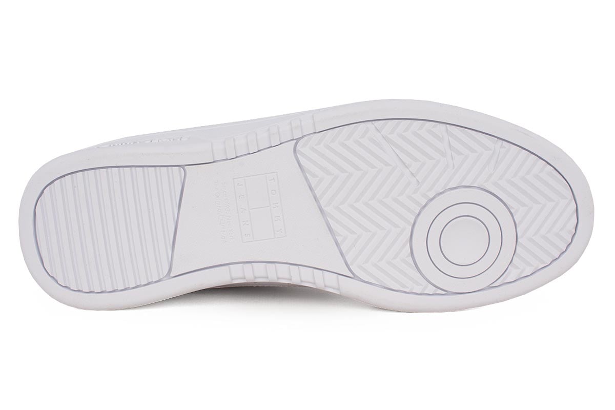 Tommy Hilfiger Mens Cupsole Leather Ess Shoe White