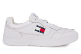 Tommy Hilfiger Mens Cupsole Leather Ess Shoe White