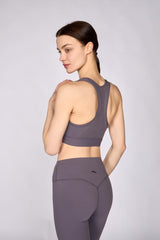 Anta Womens Professional Sports Bra In Dark Purple