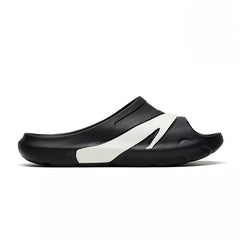 Anta Mens Slides In Black And White