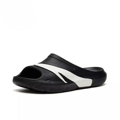 Anta Mens Slides In Black And White
