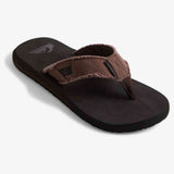 Quiksilver Mens Monkey Abyss Flip Flops In Demitasse