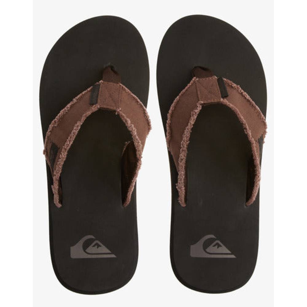 Quiksilver Mens Monkey Abyss Flip Flops In Demitasse
