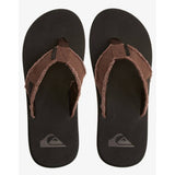 Quiksilver Mens Monkey Abyss Flip Flops In Demitasse