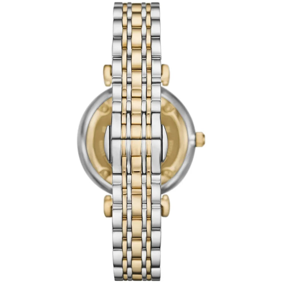Emporio Aramani Womens Gianni T Bar Two Tone Watch In Gold And Silver