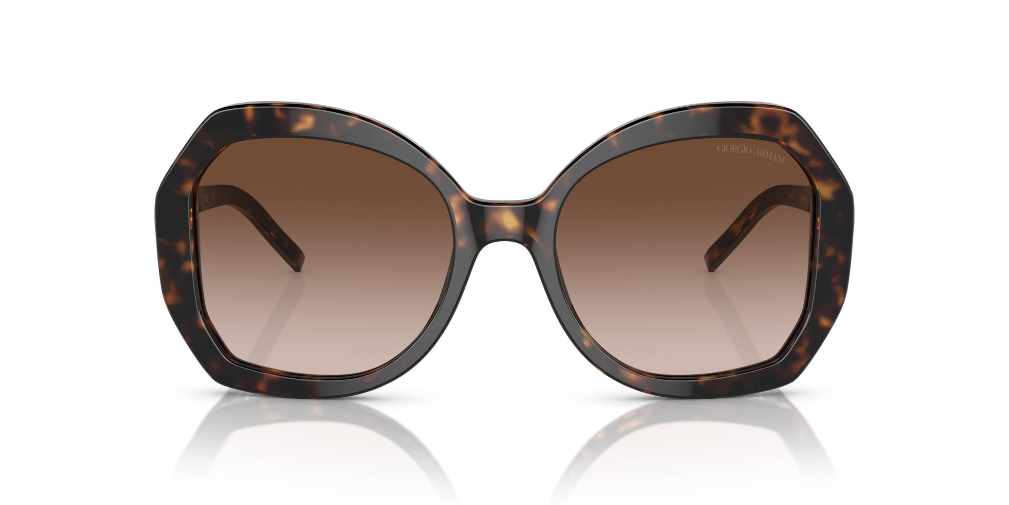 Giorgio Armani Womens Aviator Sunglasses In Dark Brown